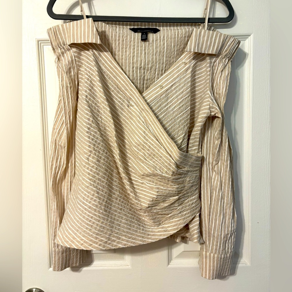 White House Black Market off shoulder blouse